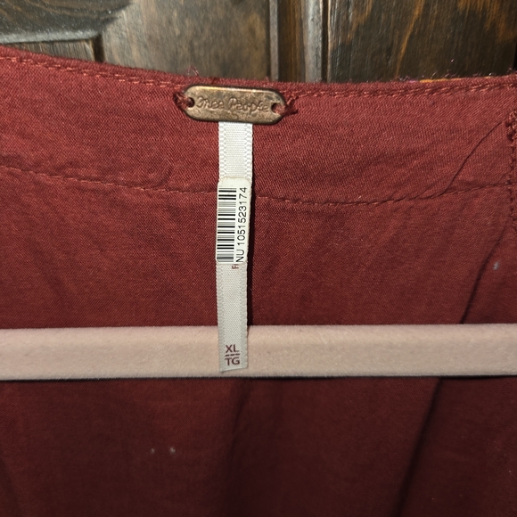 Free People Tilda Wrap Dress in Red and Pink - Picture 4 of 5